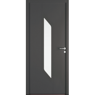 Porte d'Entrée Aluminium Makila Vitrage Vertical Sur Mesure