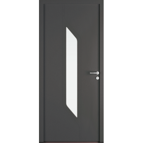 Porte d'Entrée Aluminium Makila Vitrage Vertical Sur Mesure