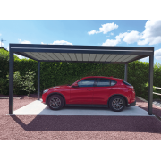 Carport Aluminium OBX Toit Plat Bac Acier Autoporté 5.8x4m