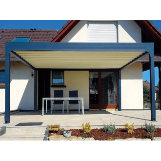 Pergola Aluminium 4 Poteaux Toit Retractable