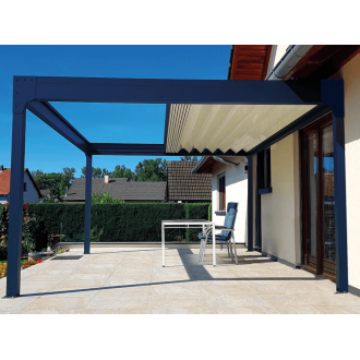 Pergola Aluminium 4 Poteaux Toit Retractable