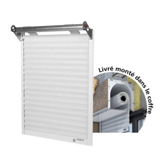 Volet roulant pvc somfy monté dans coffre linteau tunnel