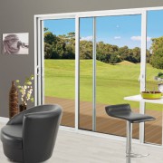 Baie coulissante 2 vantaux blanc