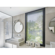 Fenêtre Aluminium 1 Vantail Tirant Droit (Poignée à Gauche) Noir Ral 9005