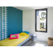 Fenêtre Aluminium 1 Vantail Tirant Gauche Noir 0.8x1.5m