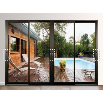 Baie coulissante 4 vantaux