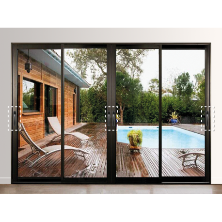 Baie coulissante 4 vantaux