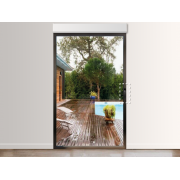 Porte-Fenêtre Aluminium 1 Vantail Tirant Gauche (option Ferrage Invisible) avec Volet Roulant Intégré