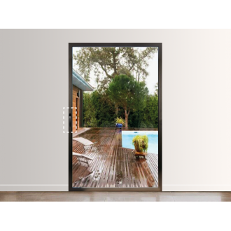 Porte-Fenêtre Aluminium 1 Vantail Tirant Droit (option Ferrage Invisible)