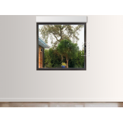 Fenêtre Aluminium 1 Vantail Tirant Gauche (option Ferrage Invisible) avec Volet Roulant Intégré