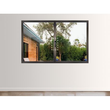 Fenêtre Aluminium 2 vantaux (option Ferrage Invisible)
