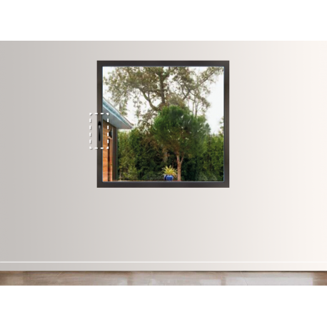 Fenêtre Aluminium 1 Vantail Tirant Droit (option Ferrage Invisible)