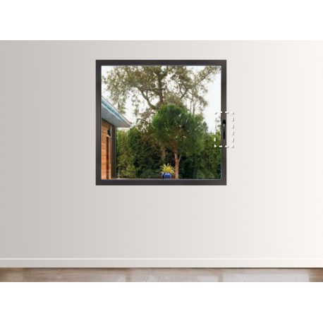 Fenêtre Aluminium 1 Vantail Tirant Gauche (option Ferrage Invisible)