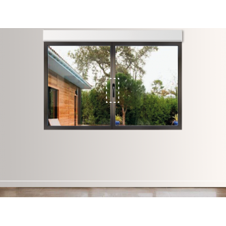 Fenêtre Aluminium 2 Vantaux (option Ferrage Invisible) avec Volet Roulant Intégré