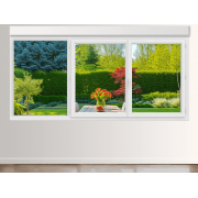 Fenêtre PVC 3 Vantaux (1 Fixe à Gauche) avec Volet Roulant Intégré