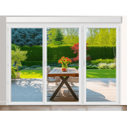 Porte-Fenêtre PVC 3 Ouvrants (Seul à Droite) avec Volet Roulant Intégré