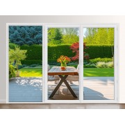 Porte-Fenêtre PVC 3 Vantaux (1 Fixe à Gauche)