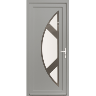 Porte d'Entrée PVC Cyclone Demi-Lune