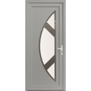 Porte d'Entrée PVC Cyclone Demi-Lune