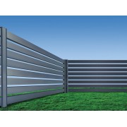 Clôture Aluminium Ajourée Lames 100x20mm à Sceller Sur Mesure