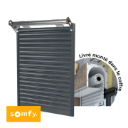Volet roulant aluminium somfy monté dans coffre linteau tunnel