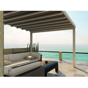Pergola Toile Rétractable Grande S-Luxe Sauleda® Adossée 3x5.5m