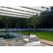 Lumière Led Pergola Toile Rétractable Grande S-Luxe Sauleda® Technical 