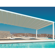 Pergola Toile Rétractable Grande S-Luxe Sauleda® Adossée 4.5x7m Electrique