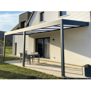 Pergola Adossée V3 Toit Polycarbonate 7x3m