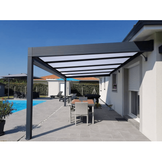 Pergola V3 Toit Polycarbonate 6x4m