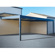 Carport V3 Panneaux Sandwich 32mm Adossé 6x5m