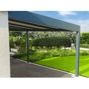 Carport V3 Panneaux Sandwich 32mm Adossé 8x3.5m