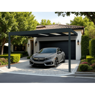 Structure Seule Carport V3 Adossé 7x5m