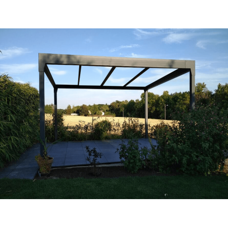 Structure Seule Pergola Aluminium V3 5x5m 4 Poteaux