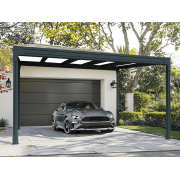 Carport Aluminium V3 Panneaux Sandwich 32mm 6x6m
