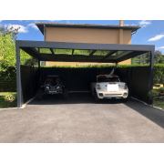 Carport Aluminium V3 Panneaux Sandwich 32mm 5x6m