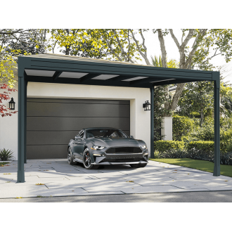 Carport Aluminium V3 Polycarbonate 32mm 6x6m