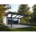 Pergola Aluminium V3 Panneaux Sandwich Isolant 32mm 2 Pentes AUTOPORTÉE Sur Mesure
