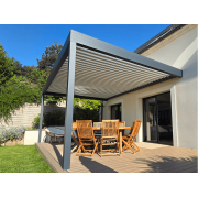 Pergola Lames Orientables Perpendiculaires 6x4.5m