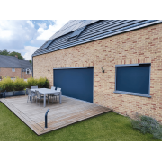 Rideau ZIP Solaire Gris Antracite QM16  sur Baie Vitrée