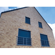 Rideau ZIP Solaire Gris Antracite QM16 sur Porte-Fenêtre