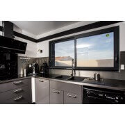 Fenêtre Coulissante Aluminium 2 Vantaux Gris Anthracite RAL 7016