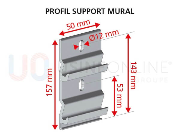 profil-support-mural-H2-perpendiculaire.