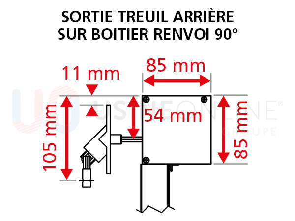 sortie-treuil-arriere-boitier-renvoi-90-