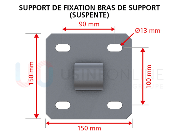 SUPPORT-DE-FIXATION-BRAS-DE-SUPPORT-(SUS