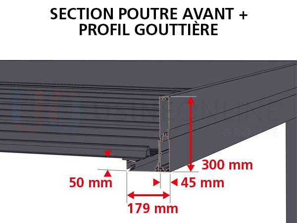 section-poutre-avant-profil-gouttiere-ba
