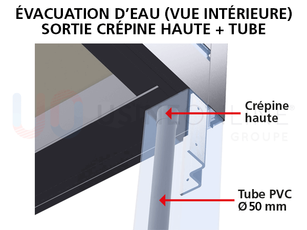evacuation-eau-sortie-crepine-haute-tube