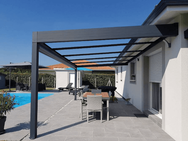 structure-sans plaque-pergola-toit-plat-