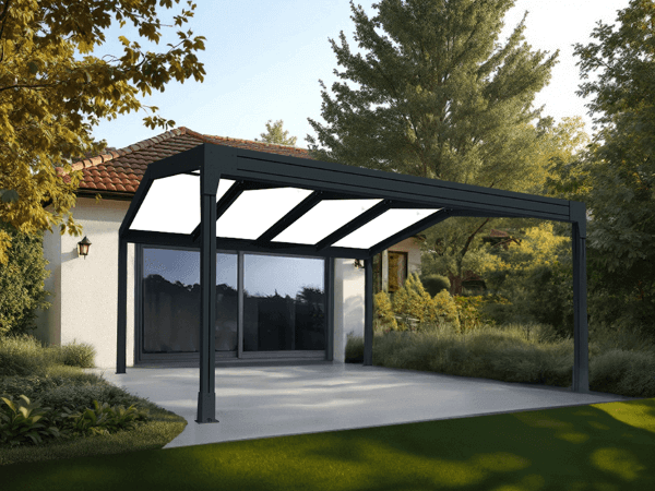 pergola toit plat autoportee 4x4 usine-o