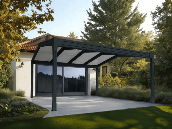 pergola toit plat autoportee 4x4 usine-o